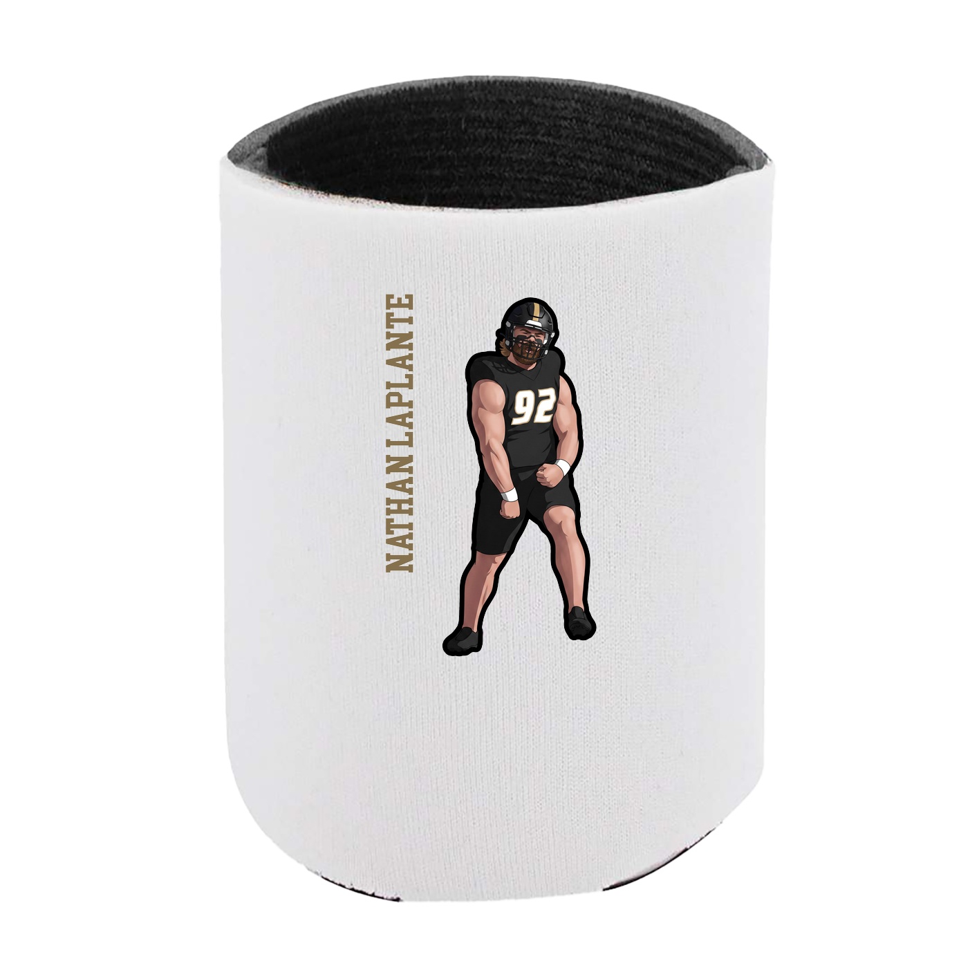 Can Holder — Name Vertical in White