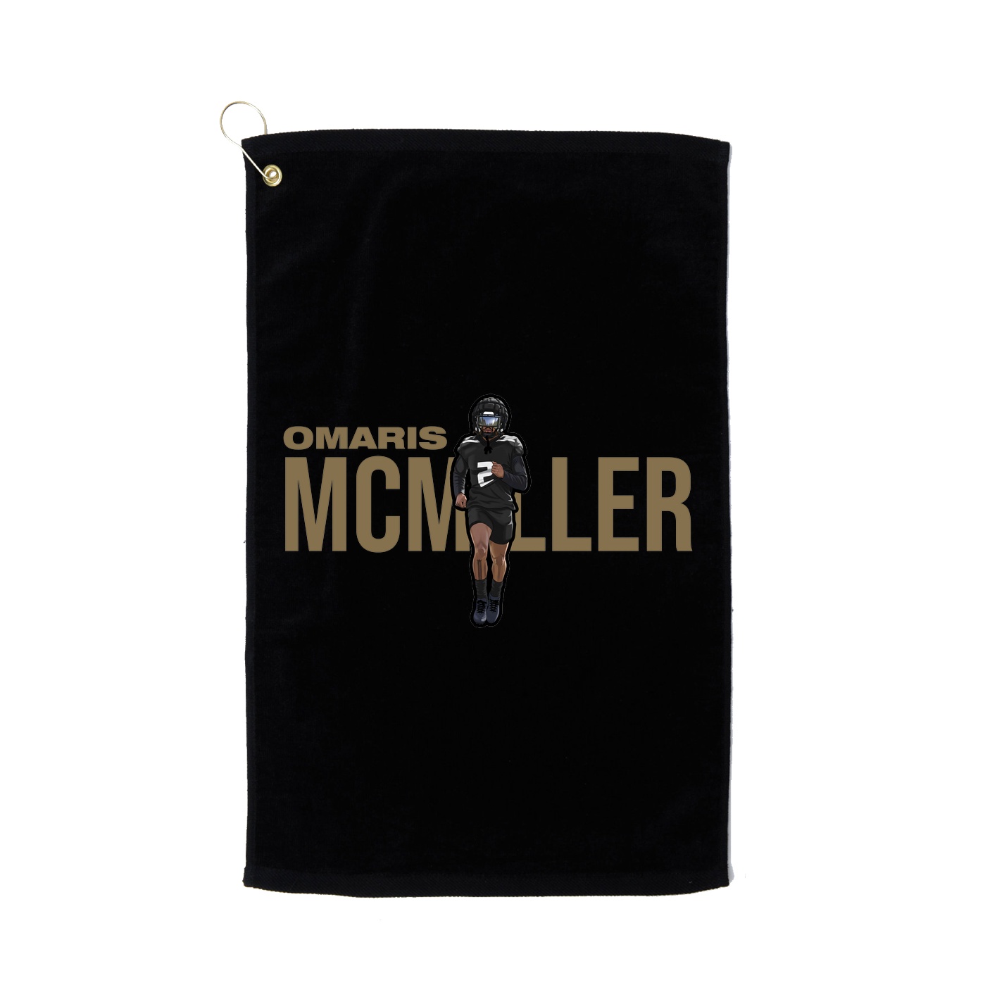 Golf Towel — Player Name in Black