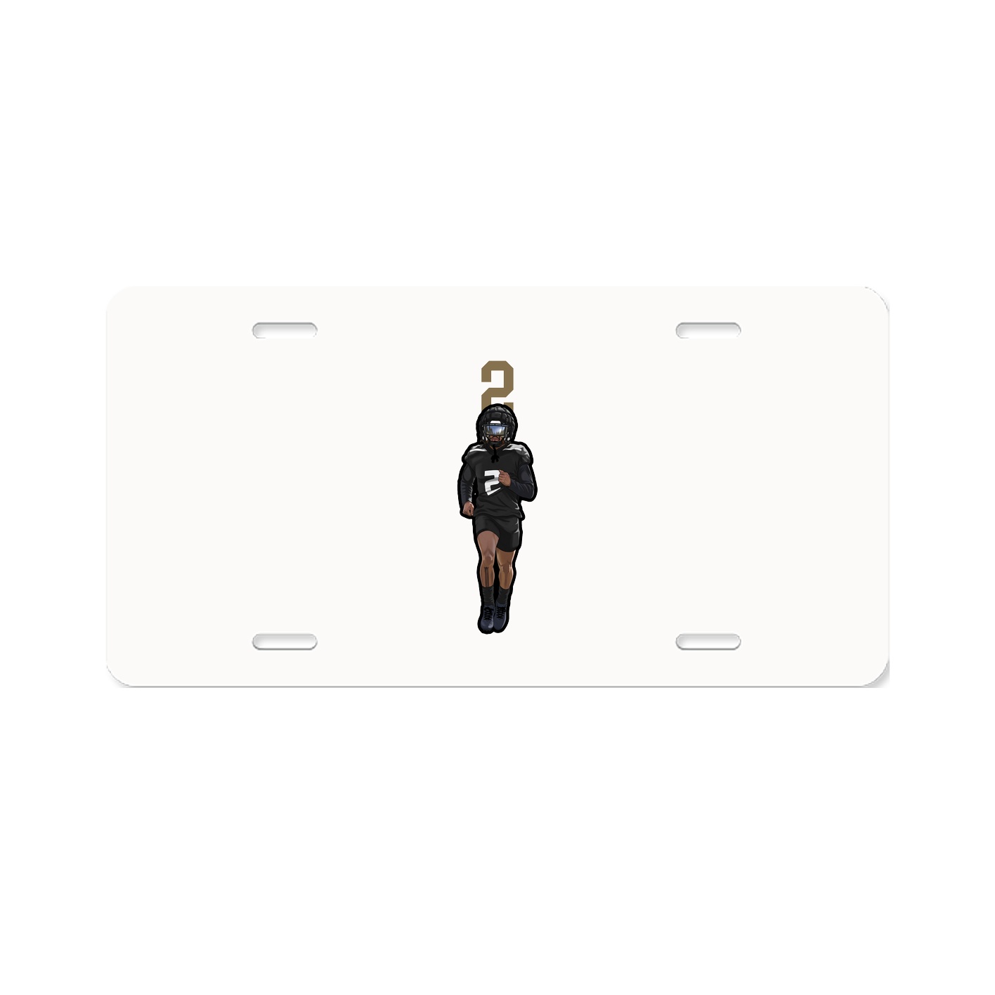 License Plate — Number Top in Classic
