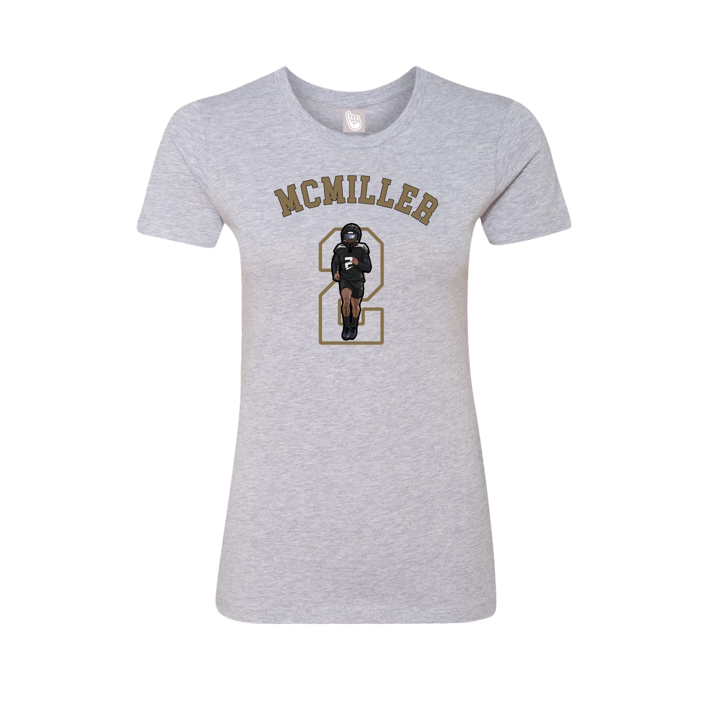 Fitted Women's Tee — Shirsey Arch in Grey