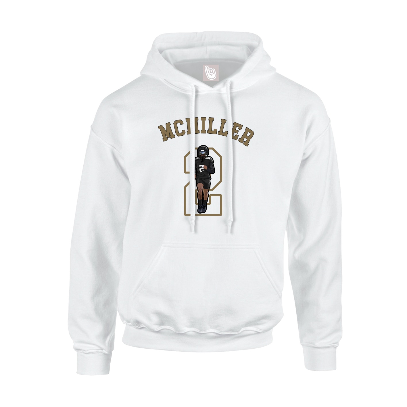 Youth Hoodie — Shirsey Arch in White