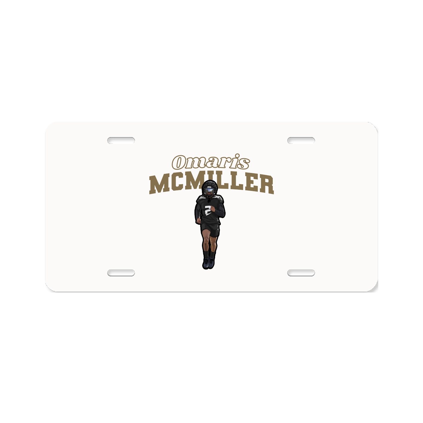 License Plate — Name Arch in Classic