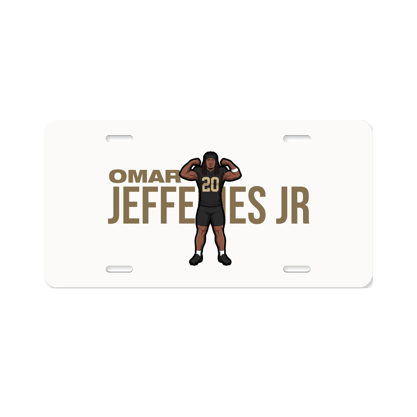 License Plate — Player Name in Classic