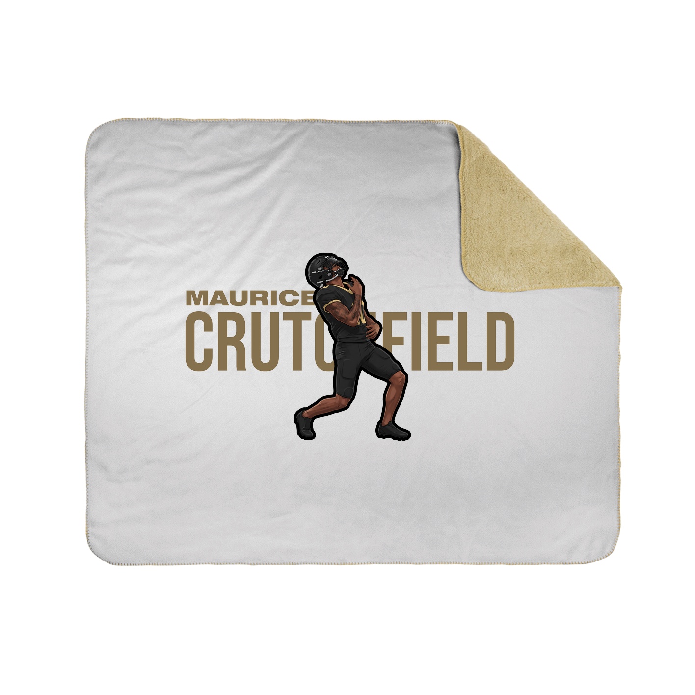 Throw Blanket — Player Name in White