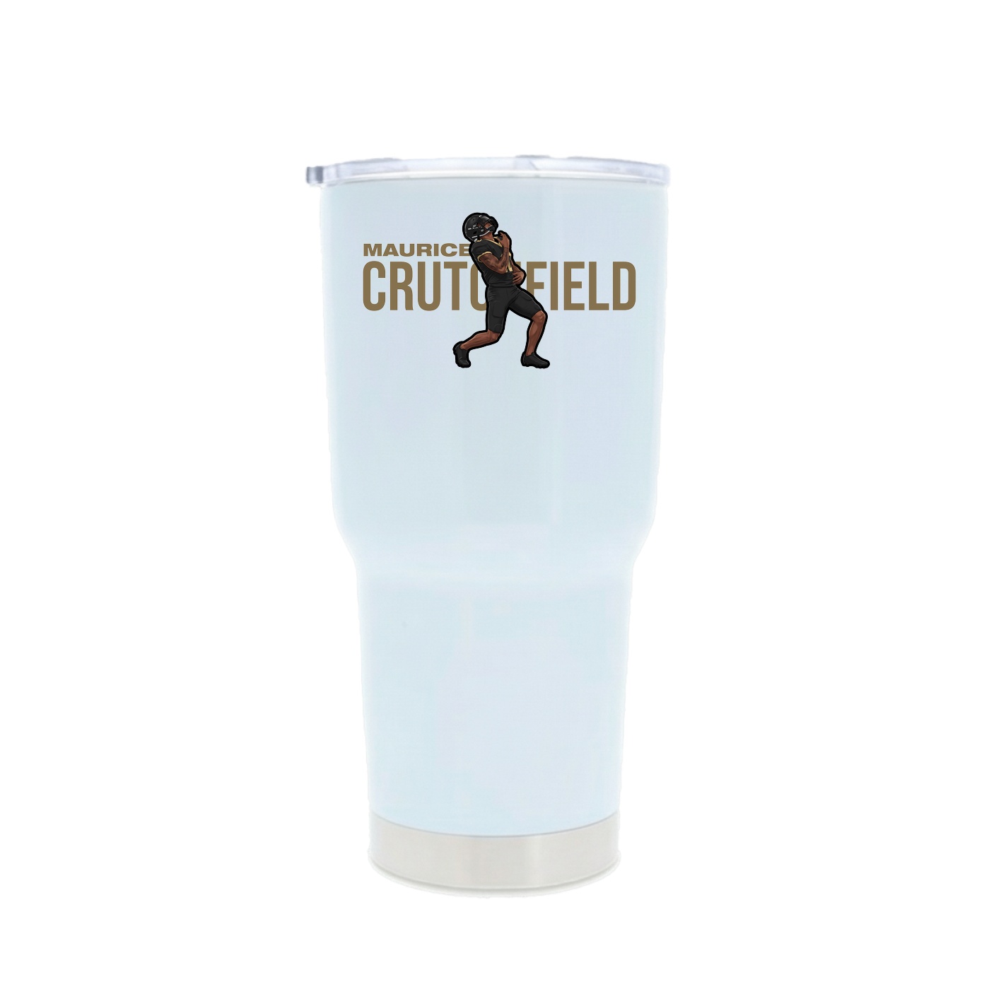 30oz Stainless Steel Tumbler — Player Name in White