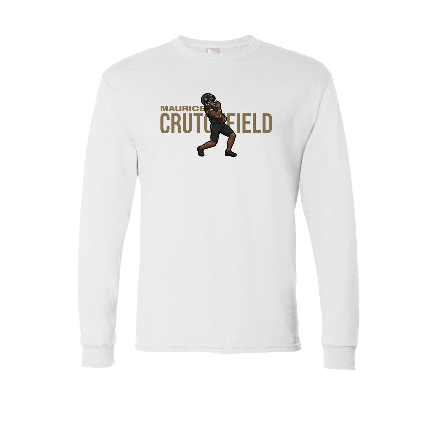Long Sleeve Tee — Player Name in White