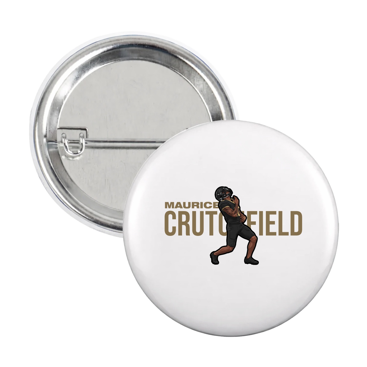 Game Day Button — Player Name in White