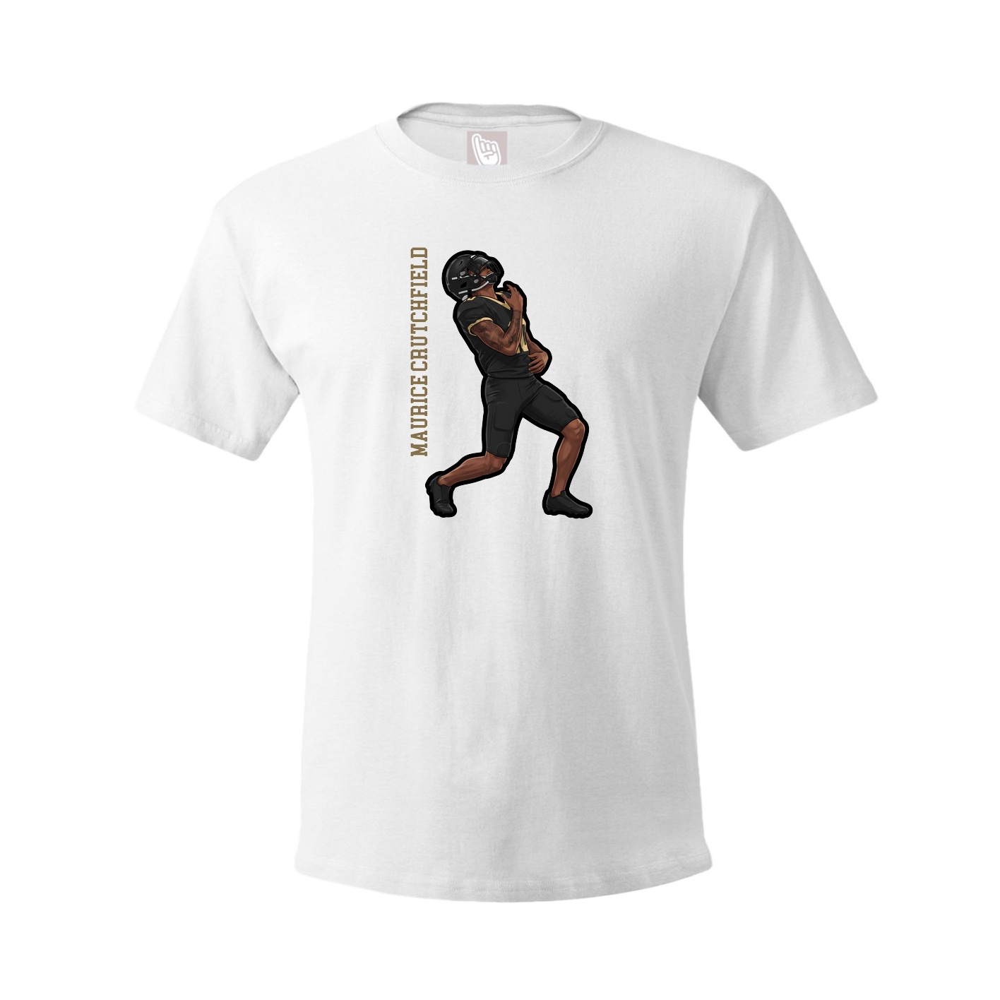Tee — Name Vertical in White