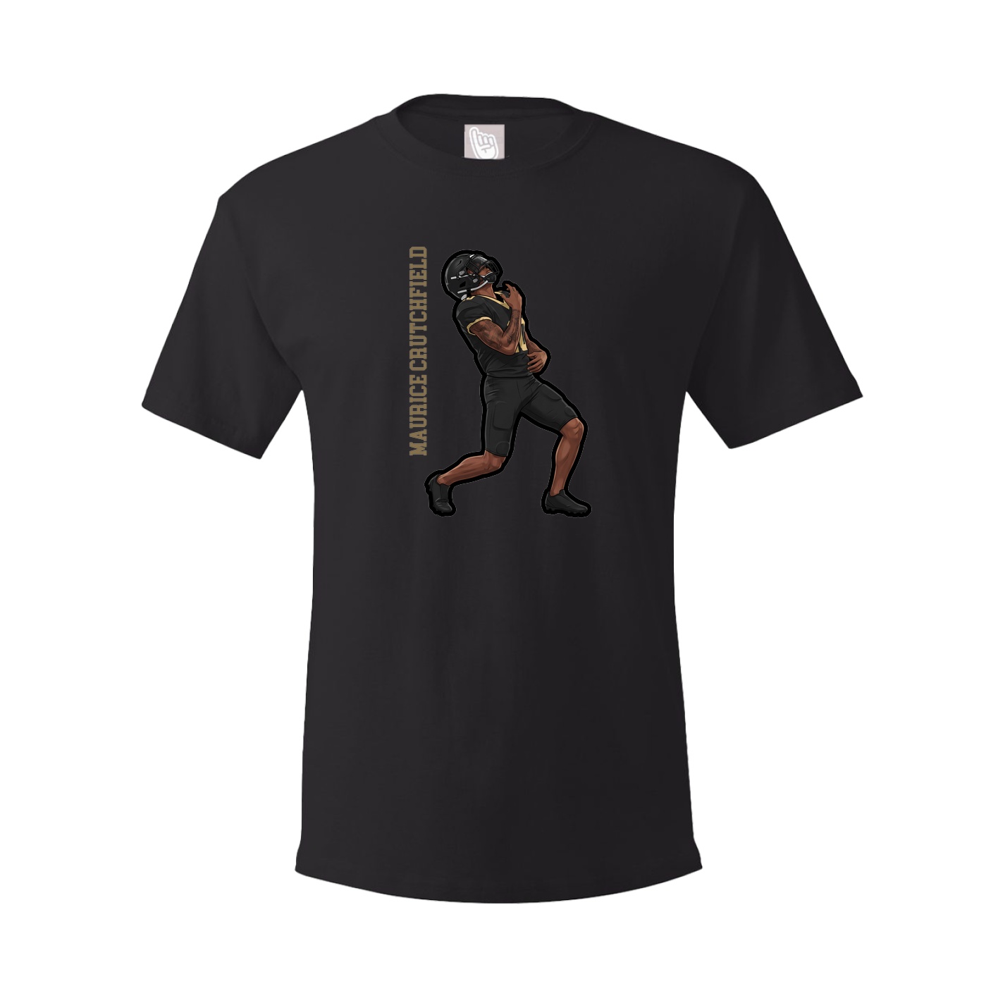 Youth Tee — Name Vertical in Black