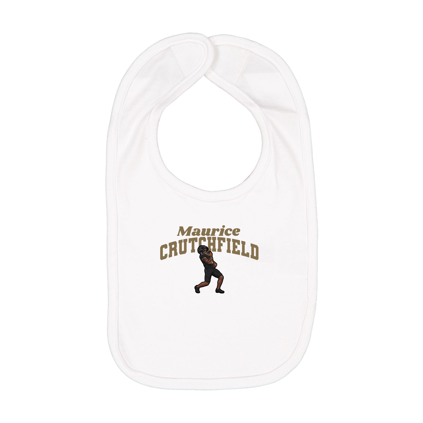 Infant Bib — Signature Arch in White