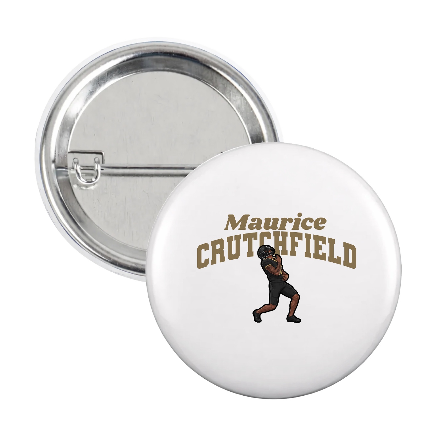 Game Day Button — Signature Arch in White