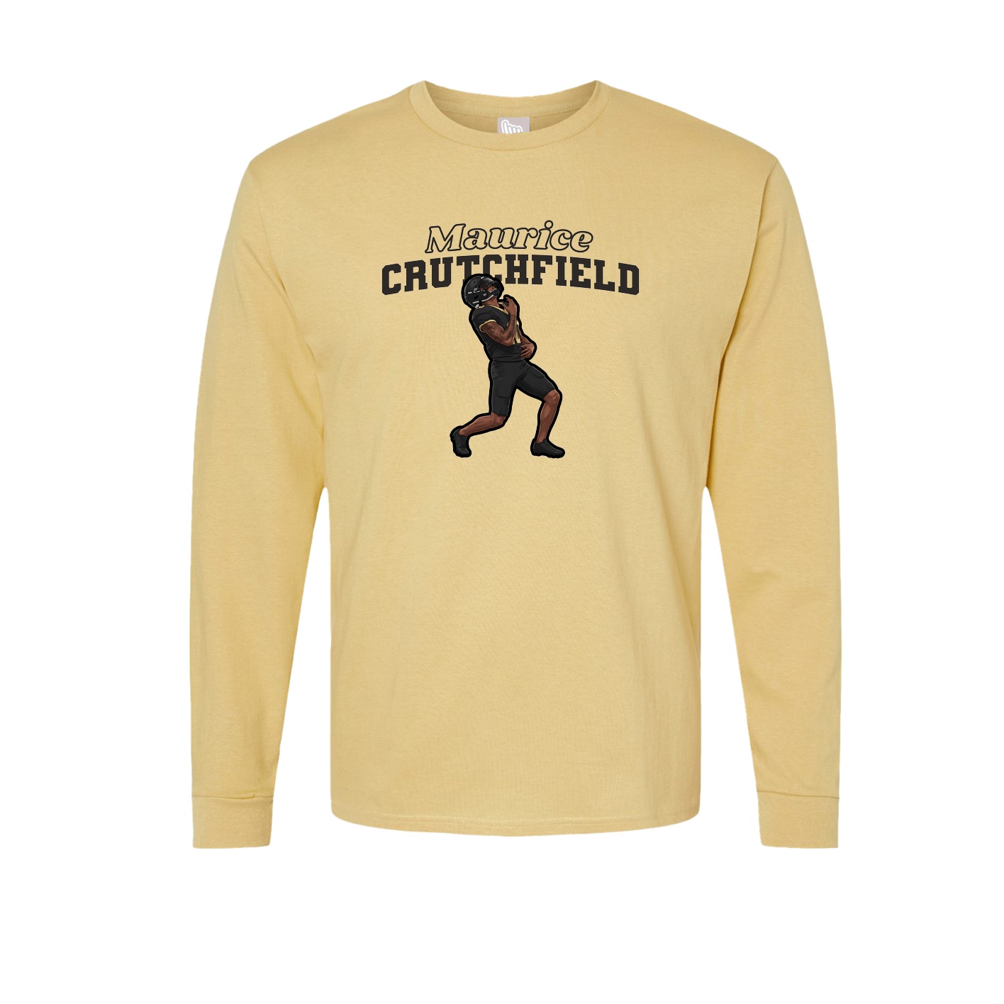 Long Sleeve Tee — Name Arch in Vegas Gold