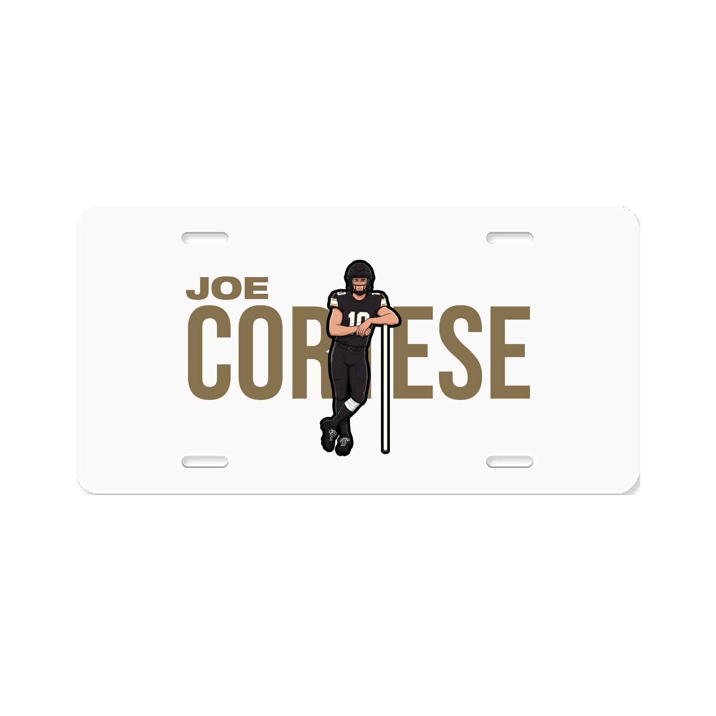 License Plate — Player Name in Classic