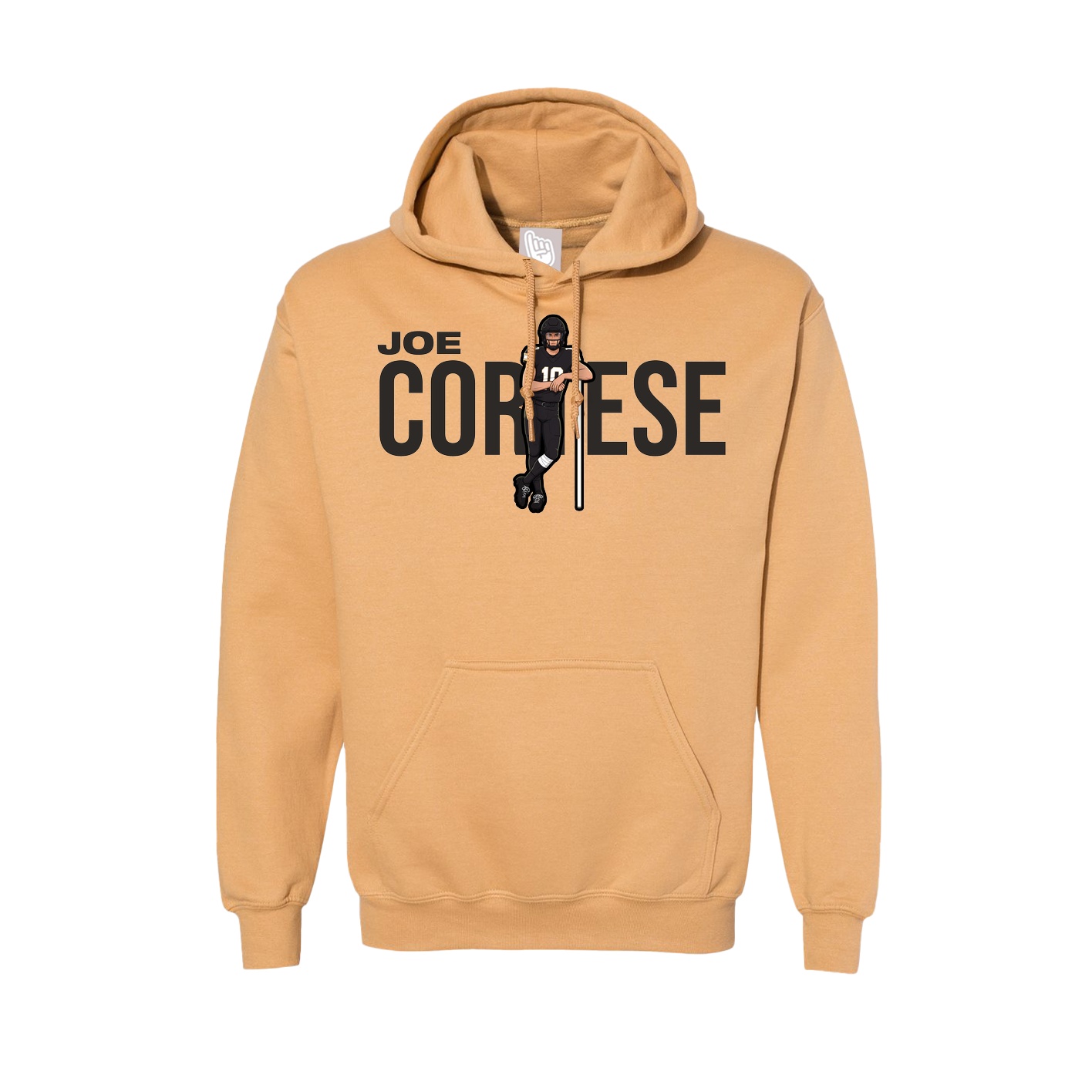 Hoodie — Player Name in Vegas Gold