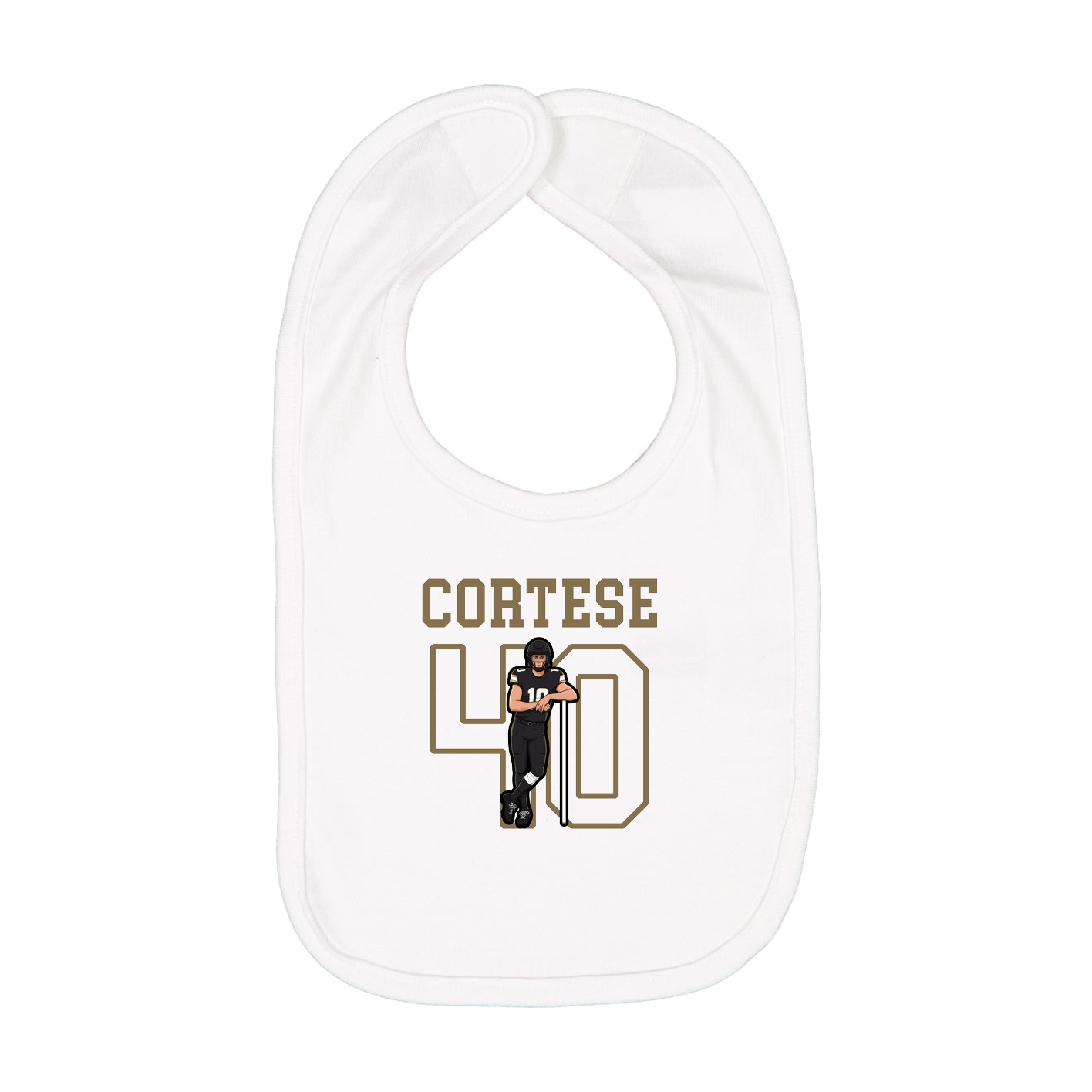 Infant Bib — Shirsey in White