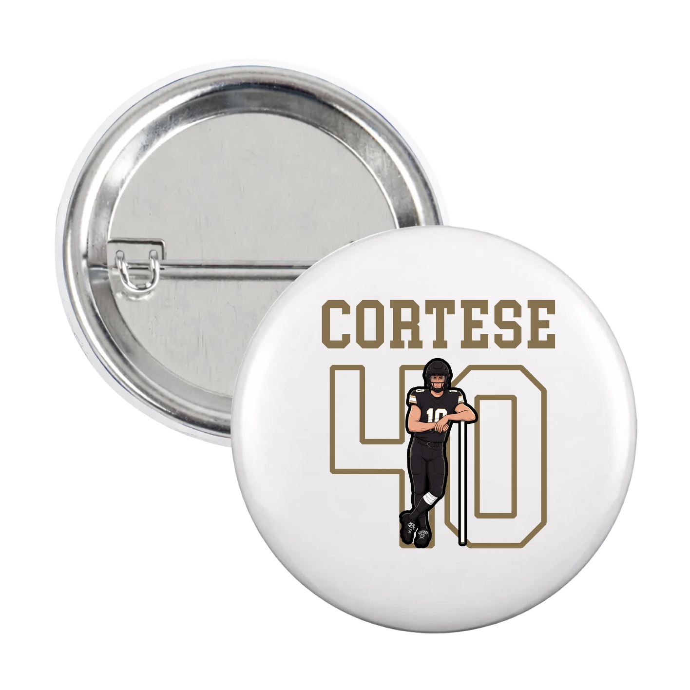 Game Day Button — Shirsey in White