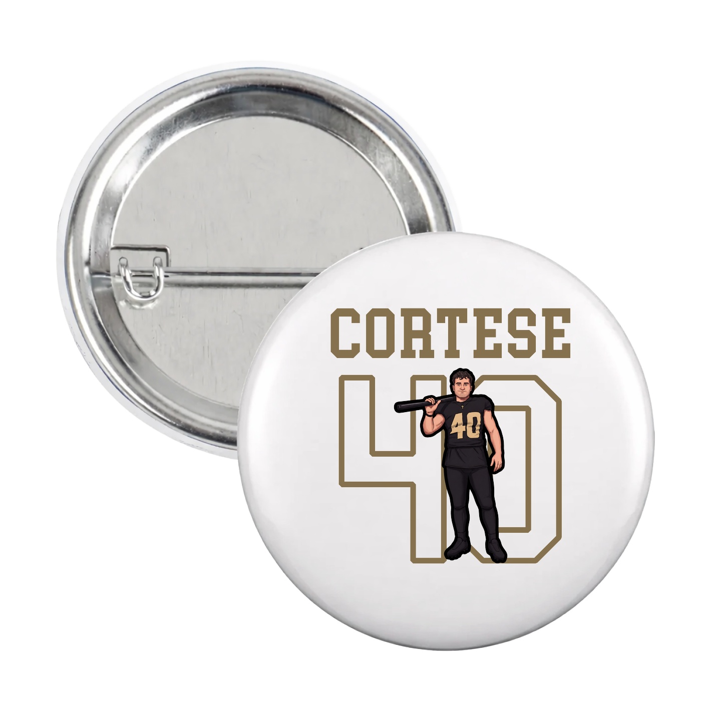 Game Day Button — Shirsey in White