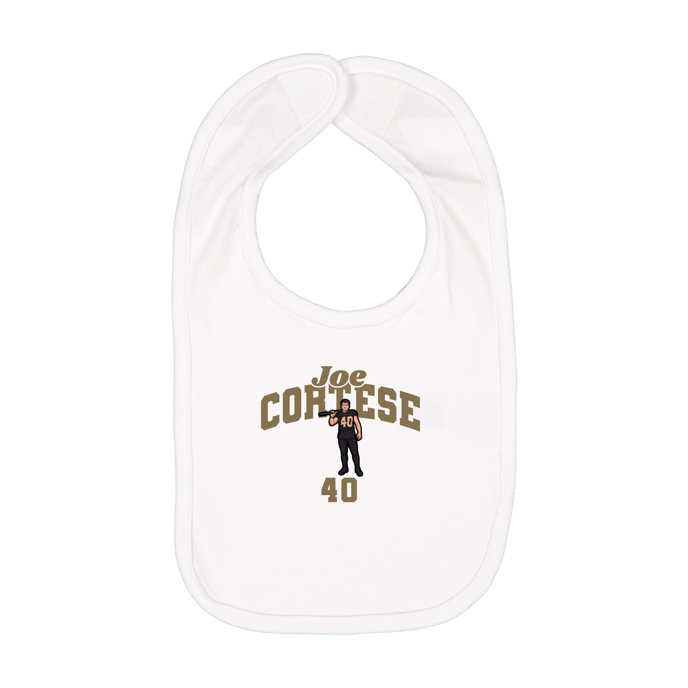 Infant Bib — Signature Arch in White