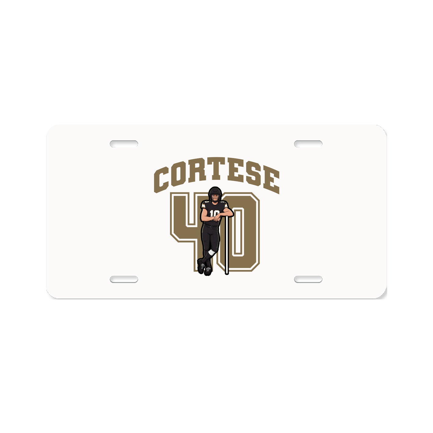 License Plate — Number in Classic