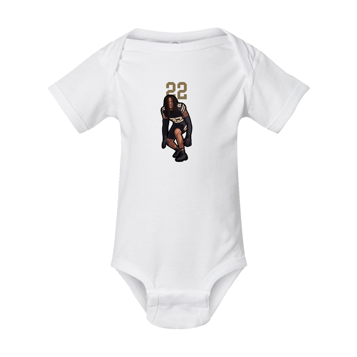 Baby Onesie — Number Top in White