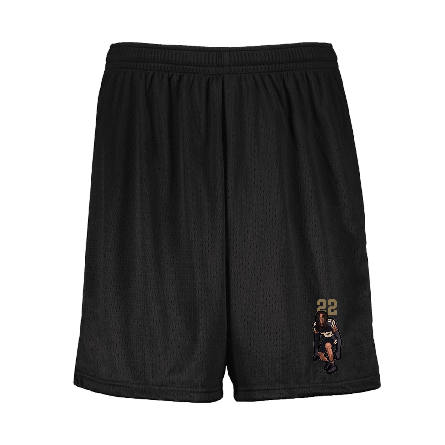 Shorts — Number Top in Black