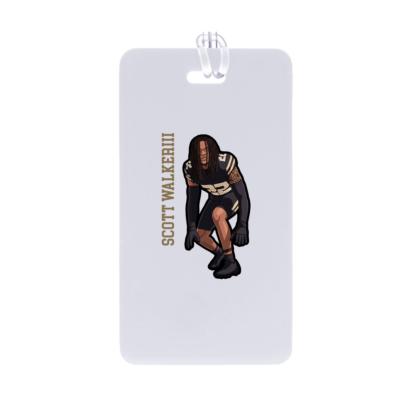 Bag Tag — Name Vertical in Classic