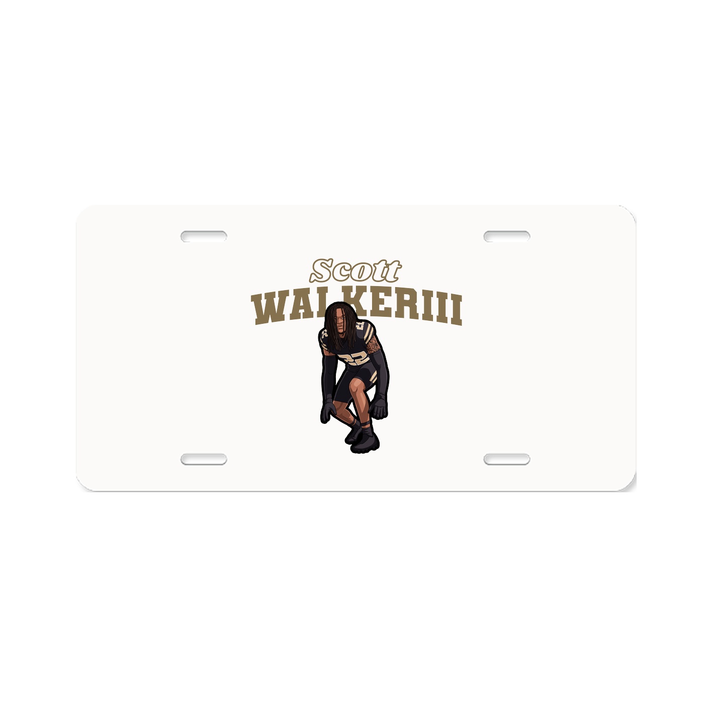 License Plate — Name Arch in Classic
