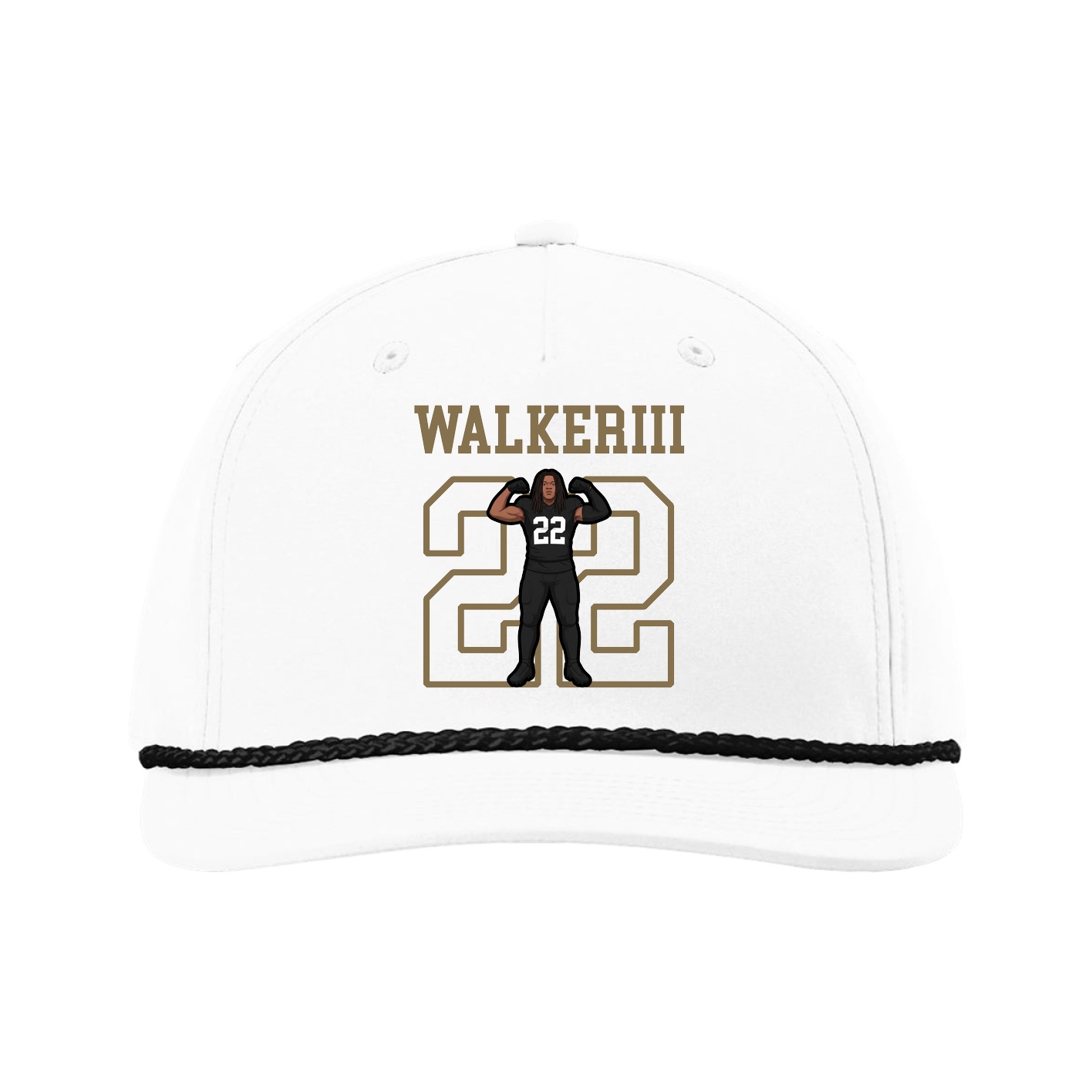 Five-Panel Classic Rope Cap — Shirsey in White