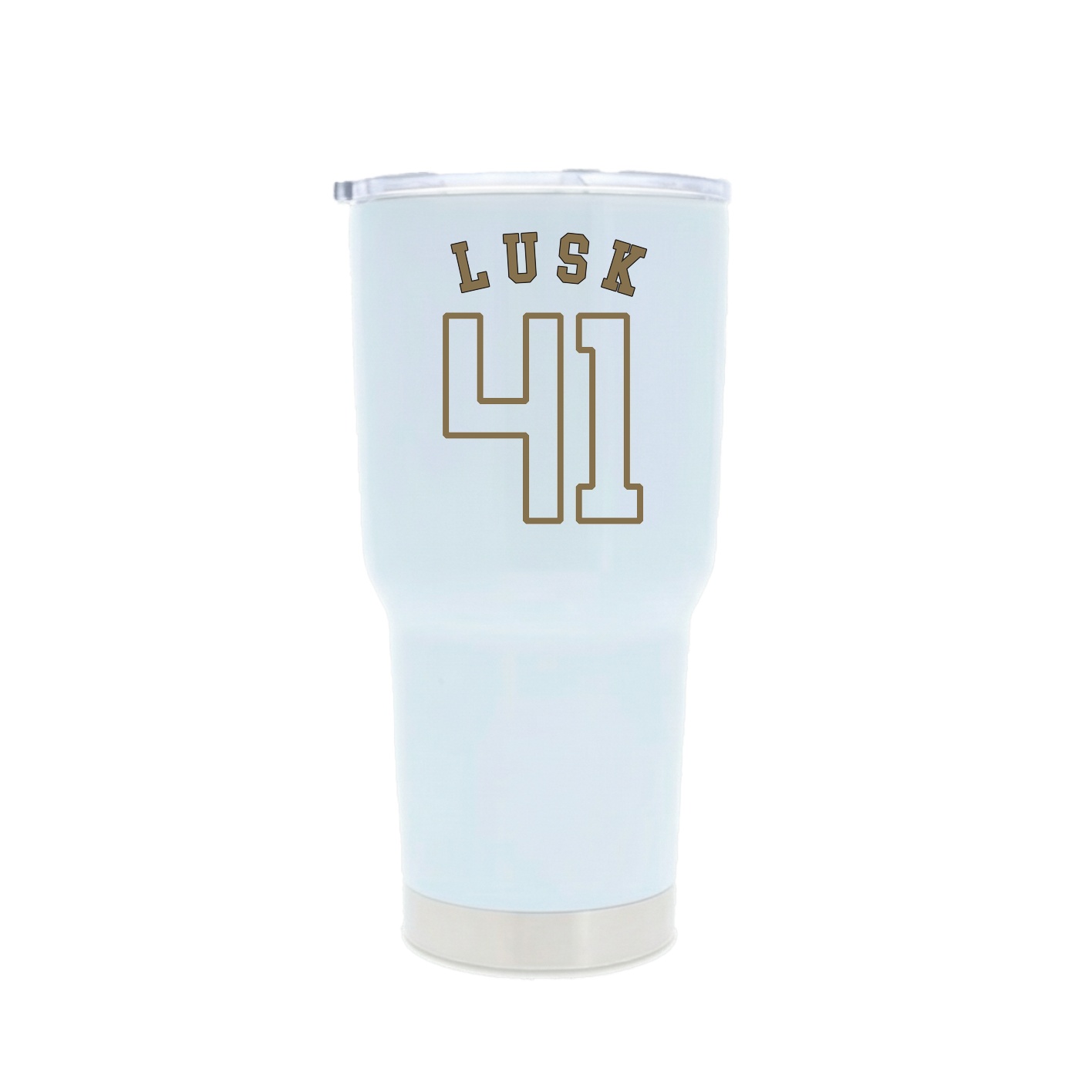 30oz Stainless Steel Tumbler — Shirsey Arch in White