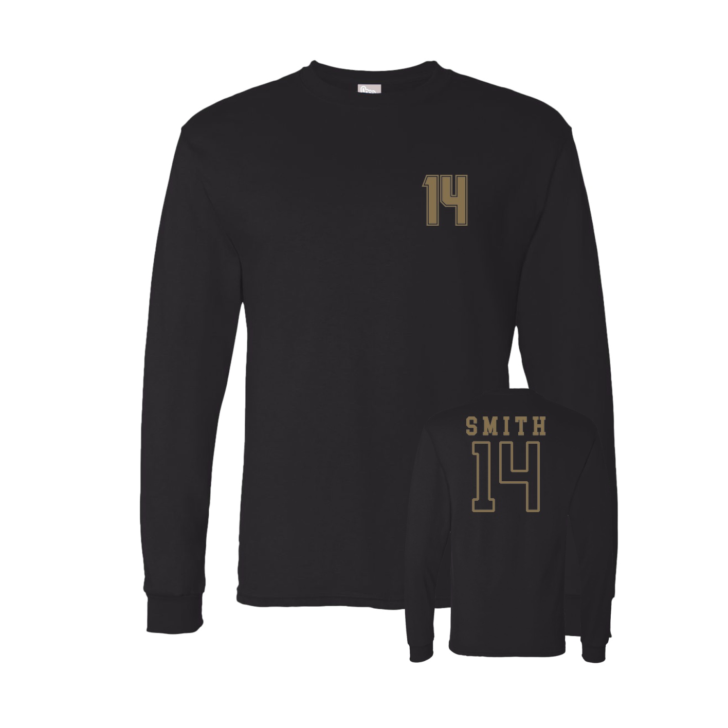 Long Sleeve Tee — Chest Back in Black