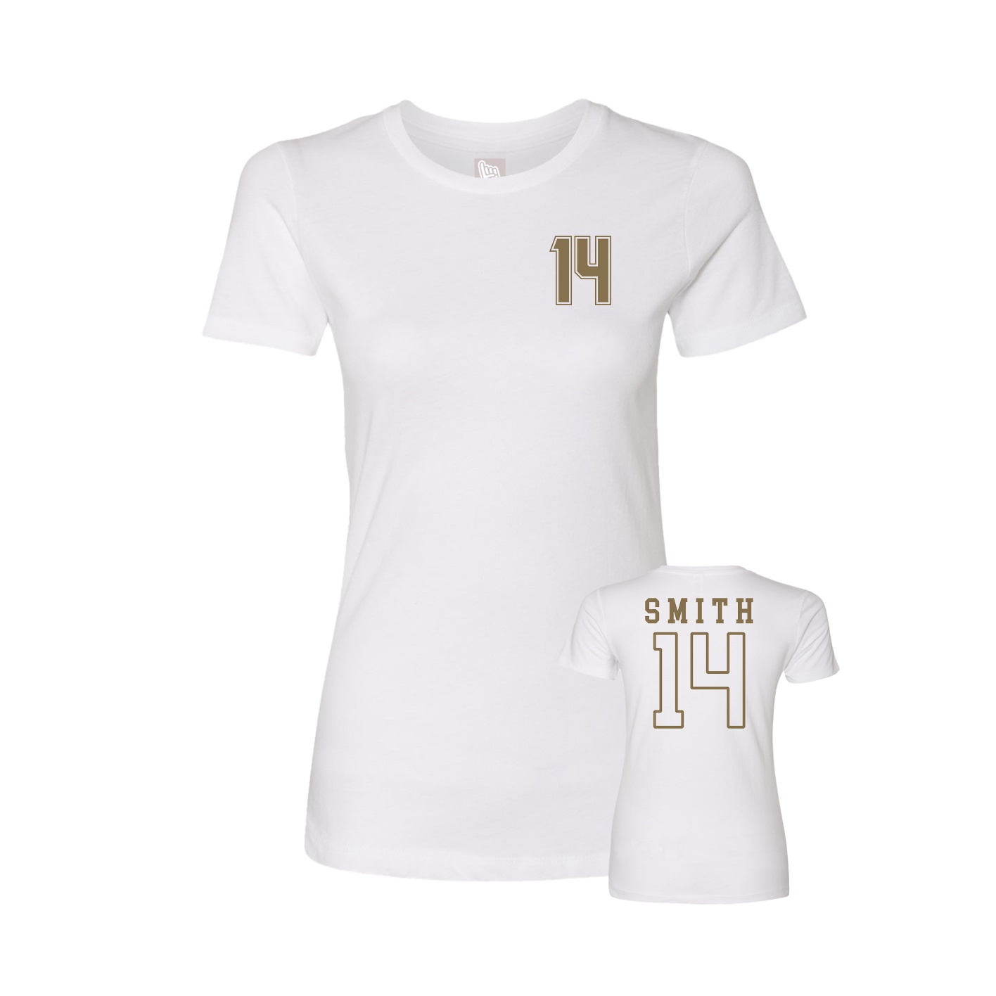 Womens Tee — Chest Back in White