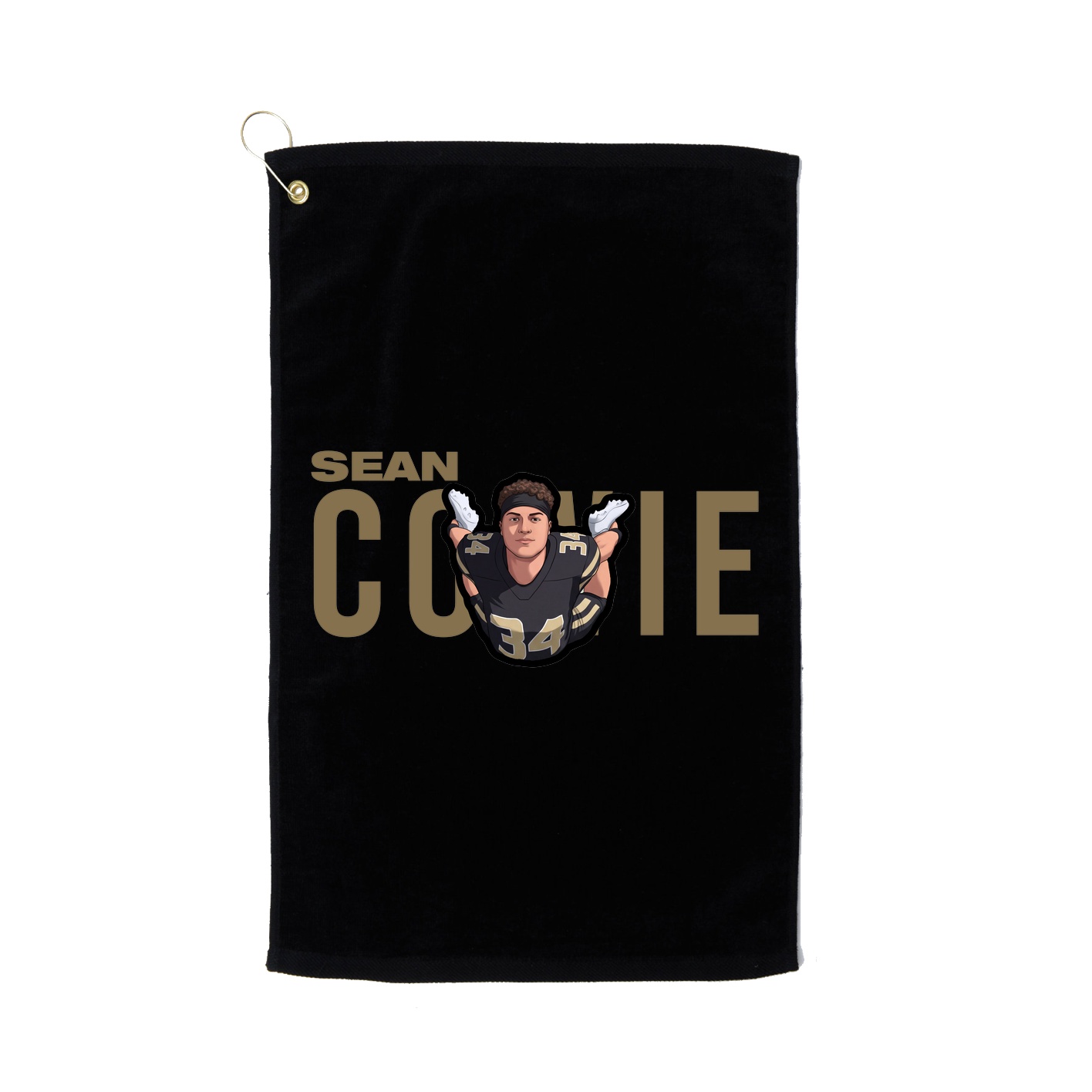 Golf Towel — Player Name in Black