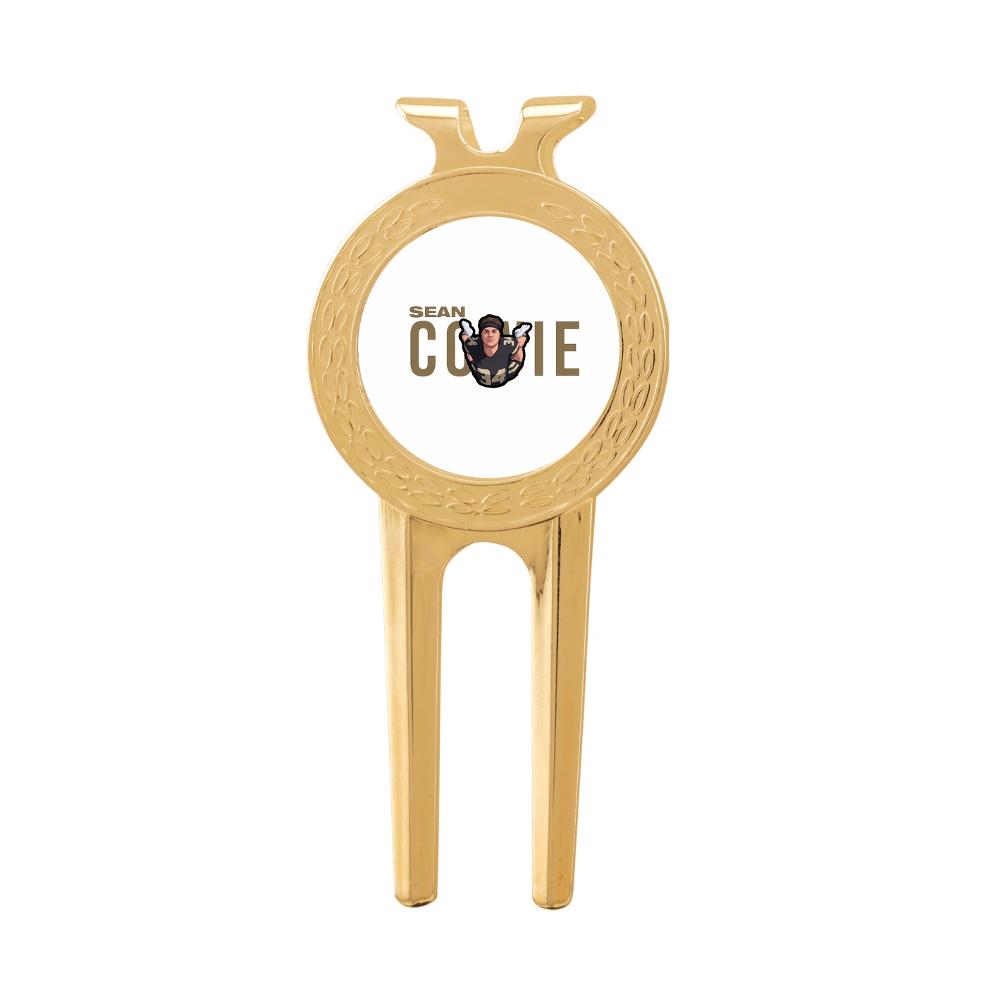 Divot Tool with Ball Marker — Player Name in Classic