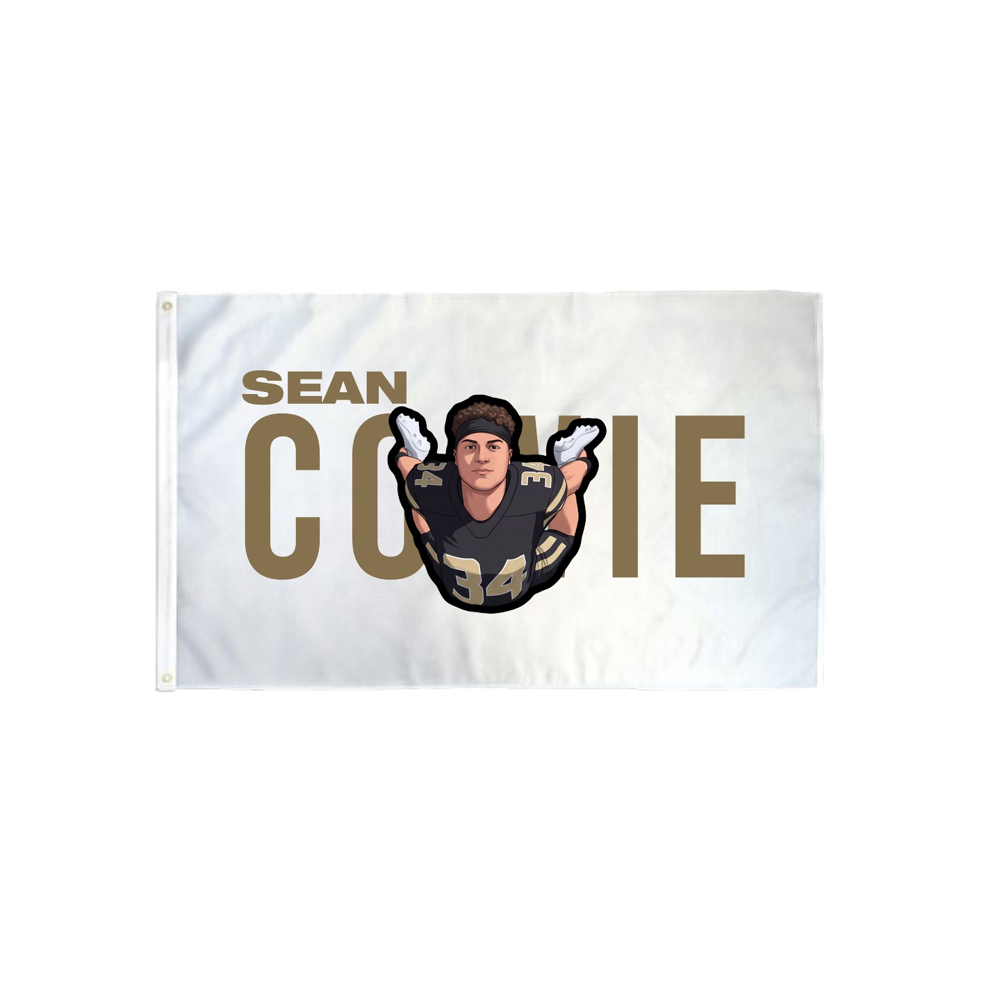 3x5 Flag — Player Name in Classic