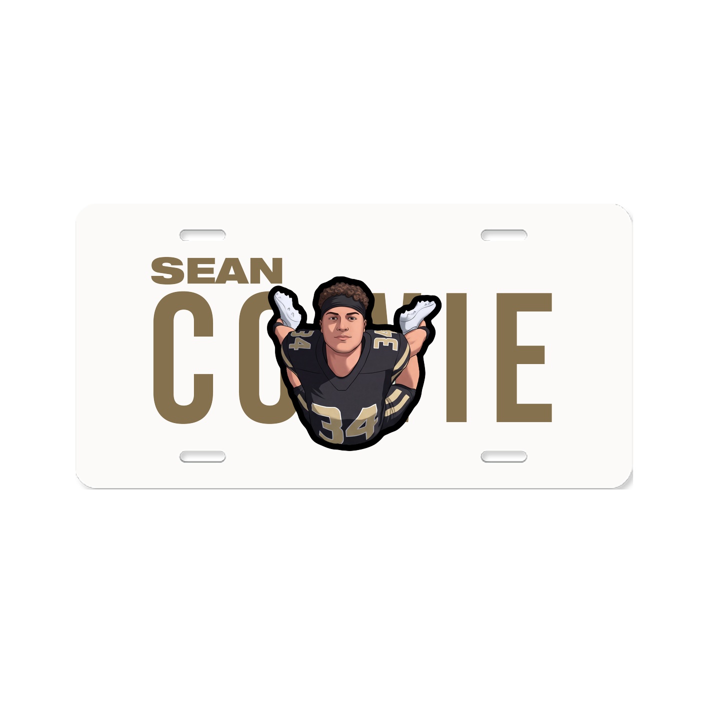 License Plate — Player Name in Classic