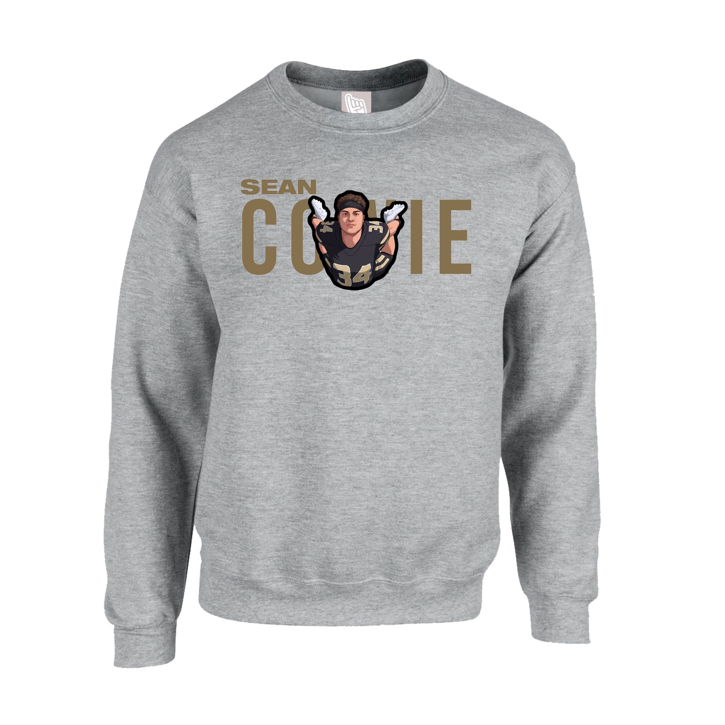Fleece Crew — Player Name in Grey