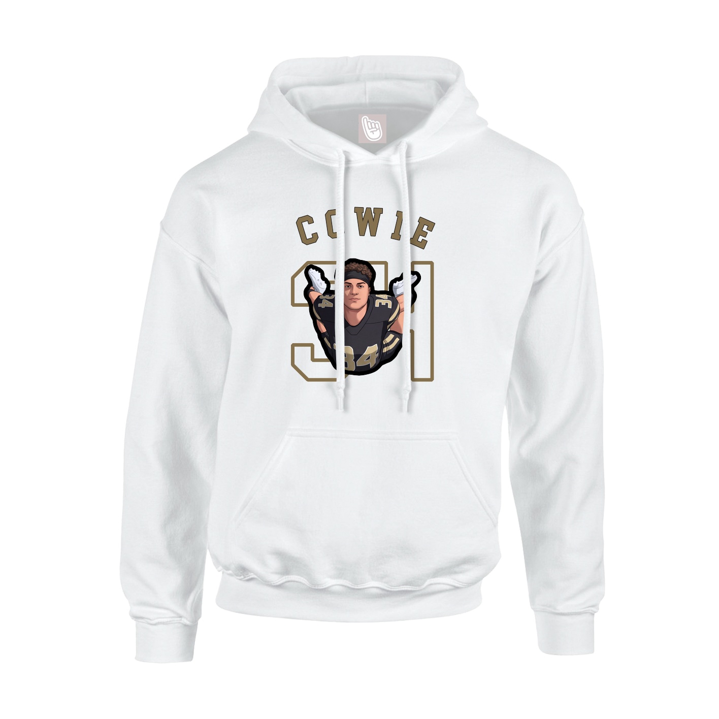 Youth Hoodie — Shirsey Arch in White