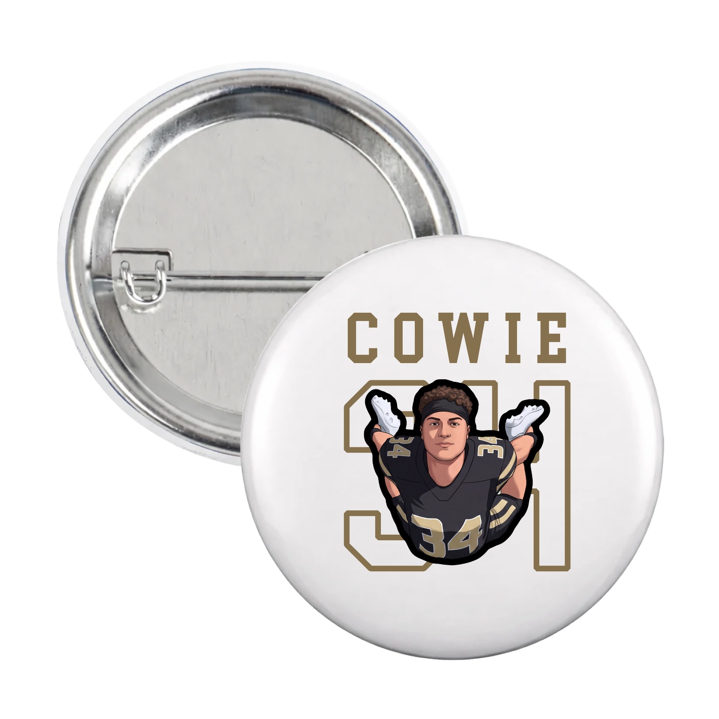 Game Day Button — Shirsey in White