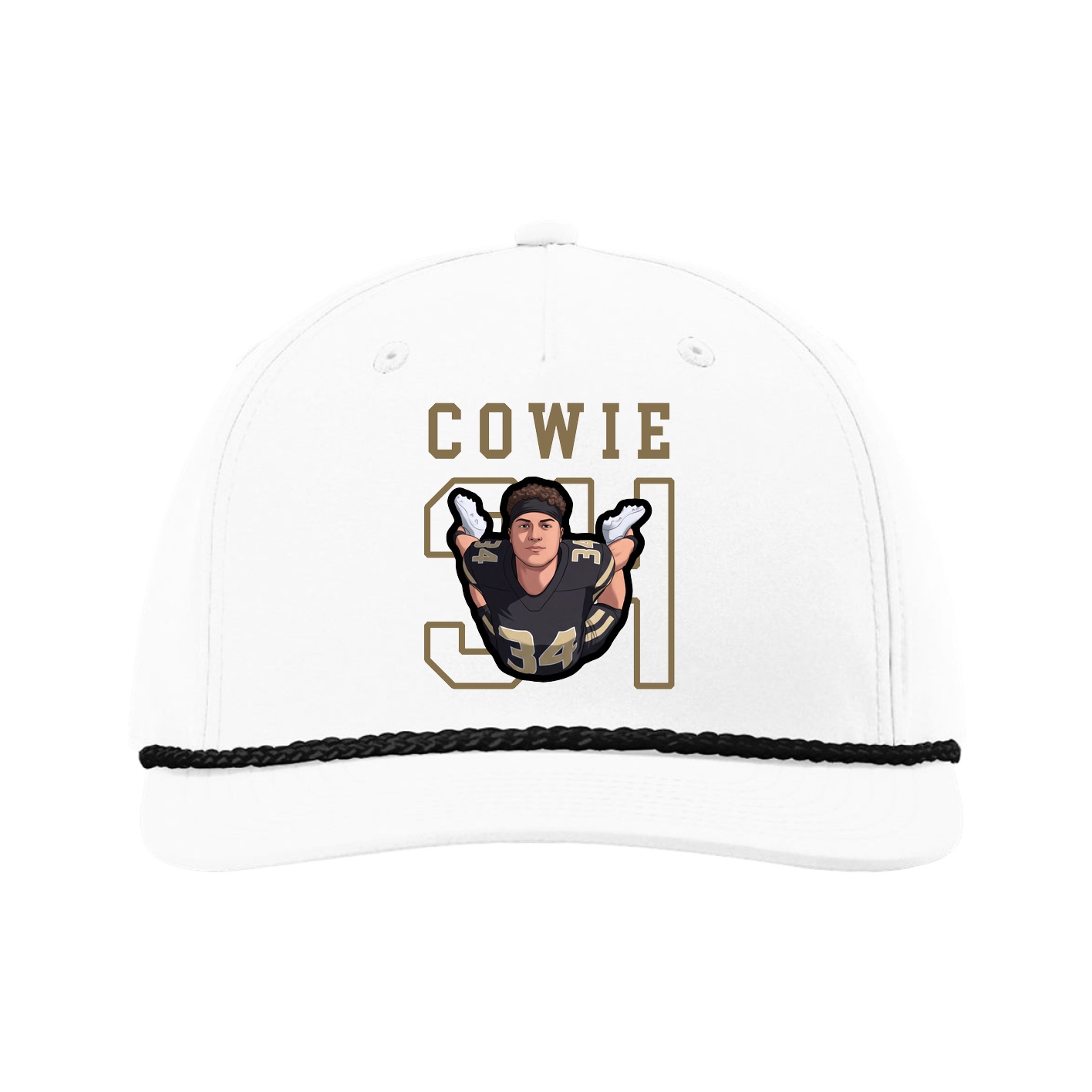Five-Panel Classic Rope Cap — Shirsey in White