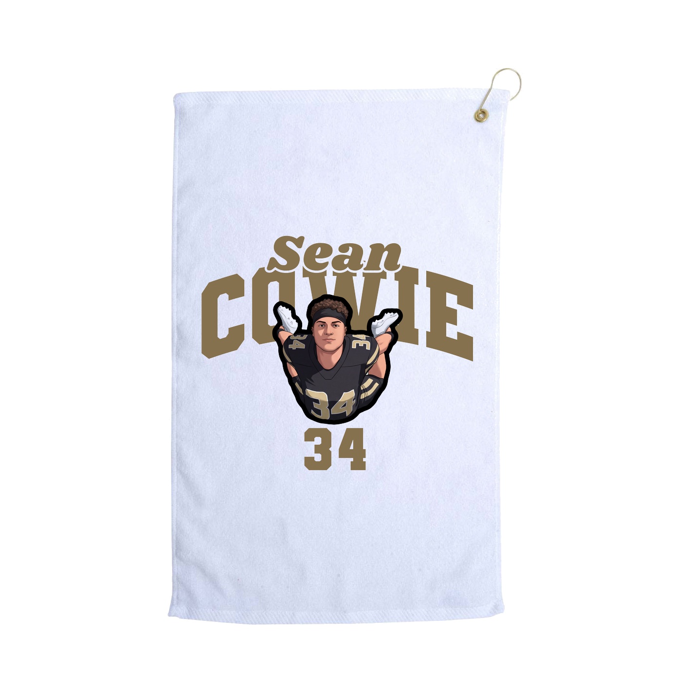 Golf Towel — Signature Arch in White