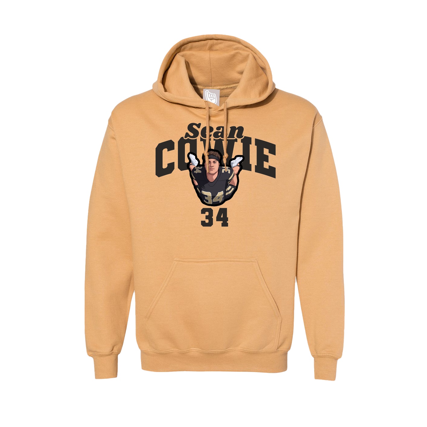 Hoodie — Signature Arch in Vegas Gold