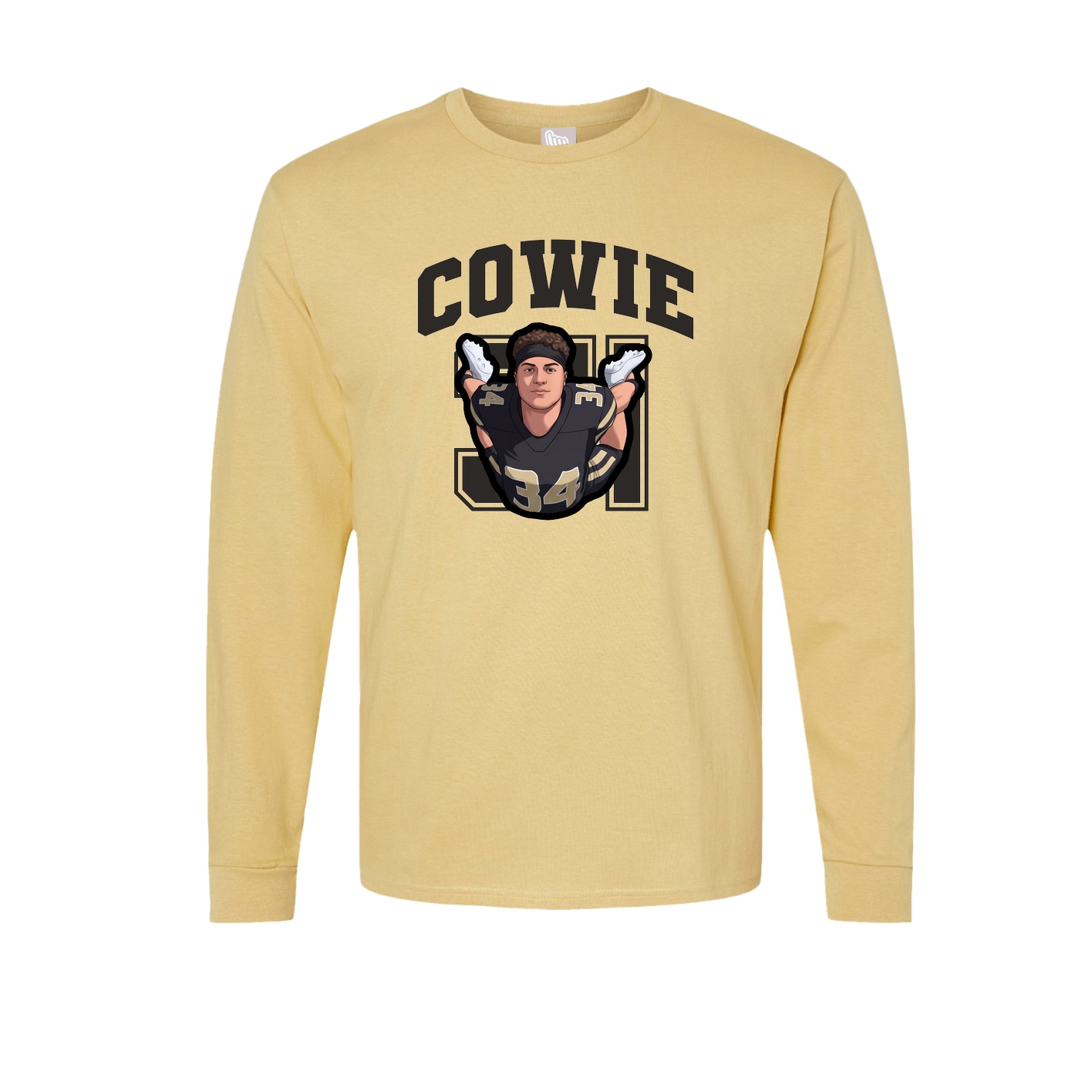 Long Sleeve Tee — Number in Vegas Gold