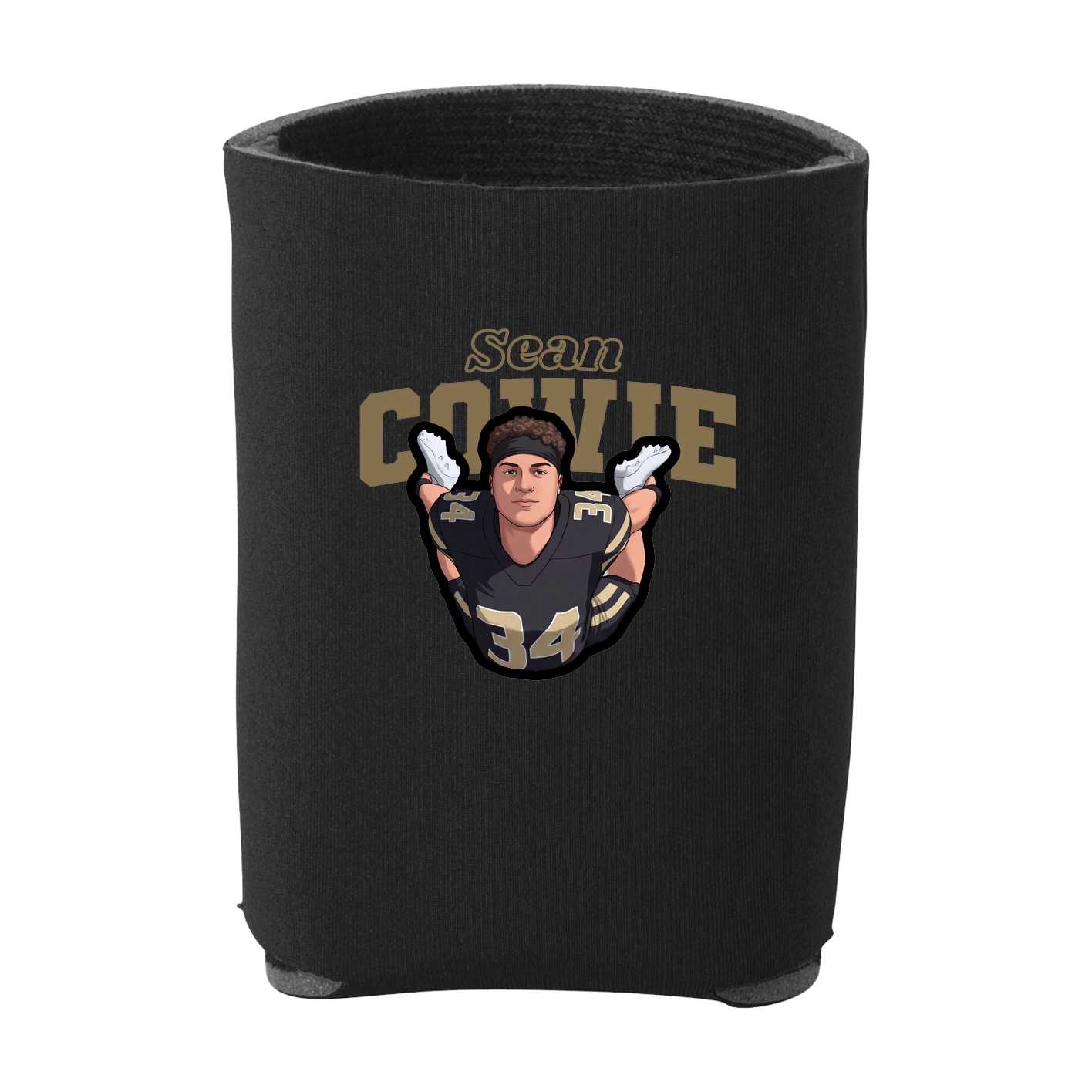 Can Holder — Name Arch in Black