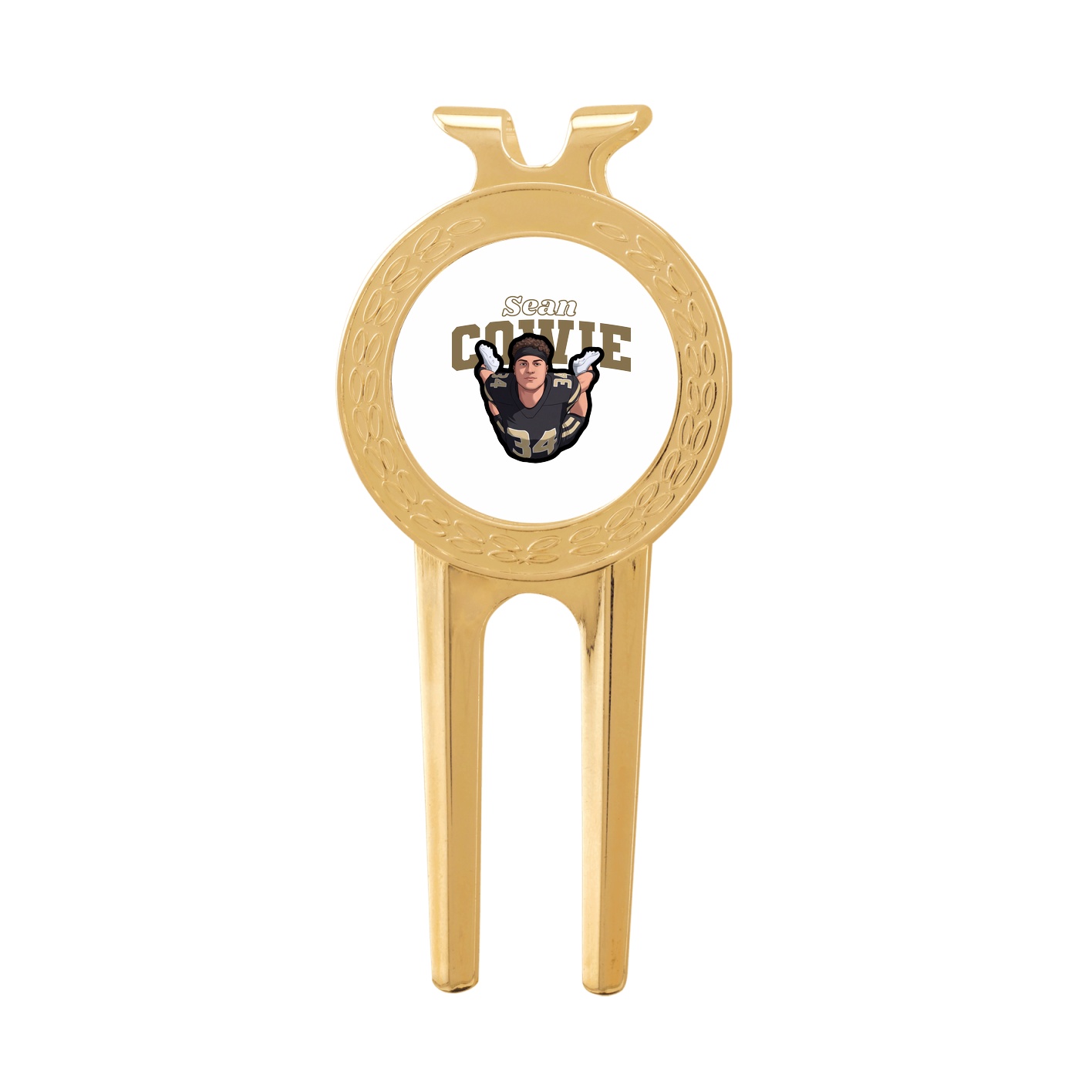 Divot Tool with Ball Marker — Name Arch in Classic