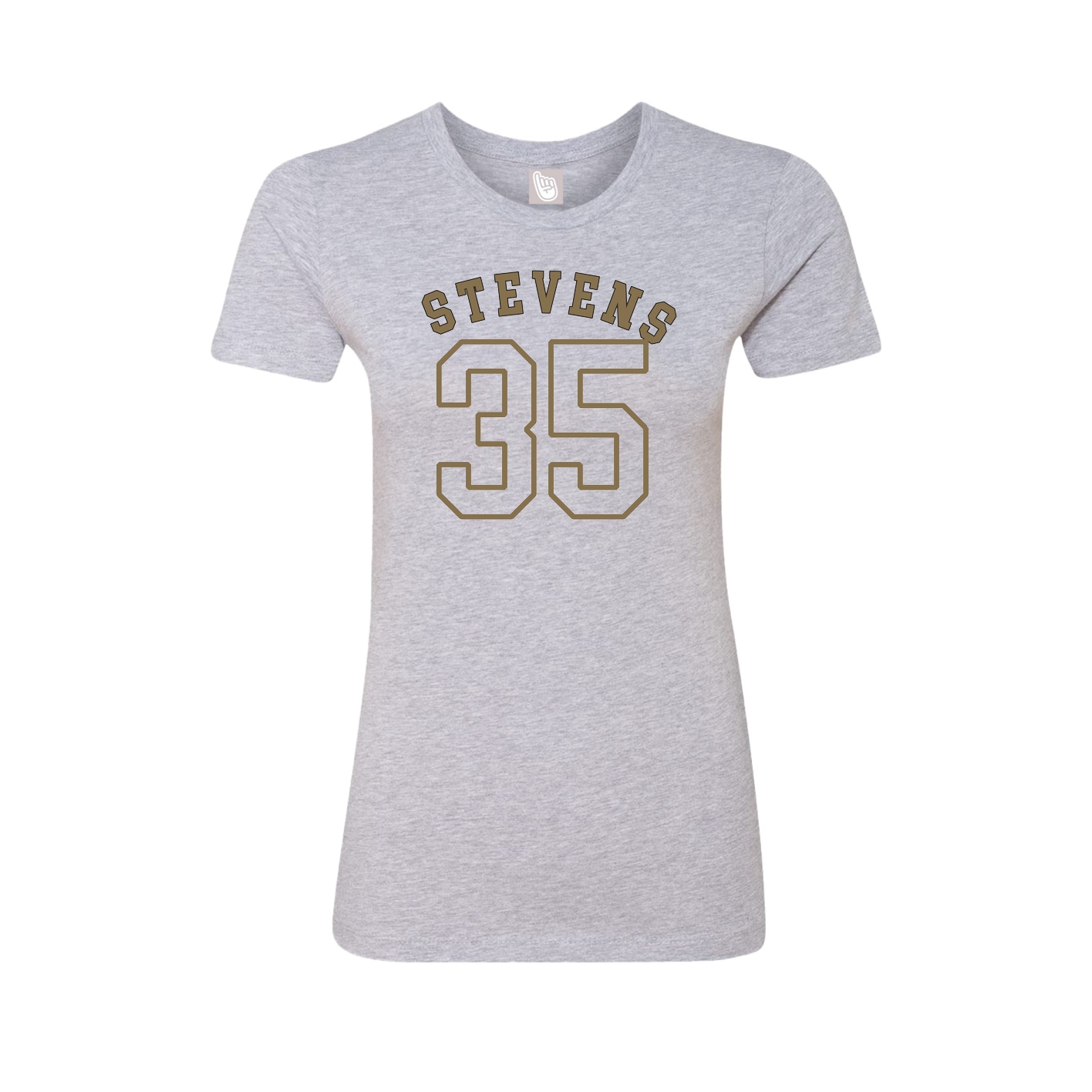 Fitted Women's Tee — Shirsey Arch in Grey