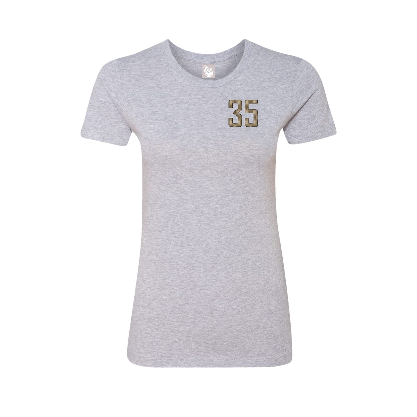Fitted Women's Tee — Front Shirsy in Grey