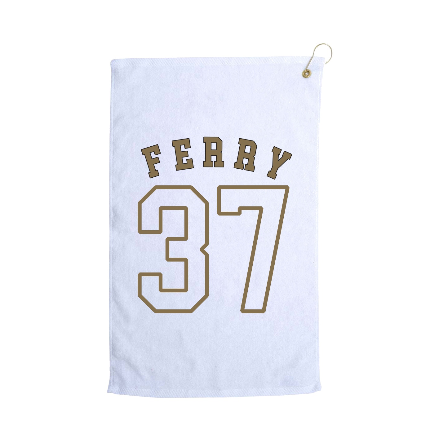 Golf Towel — Shirsey Arch in White