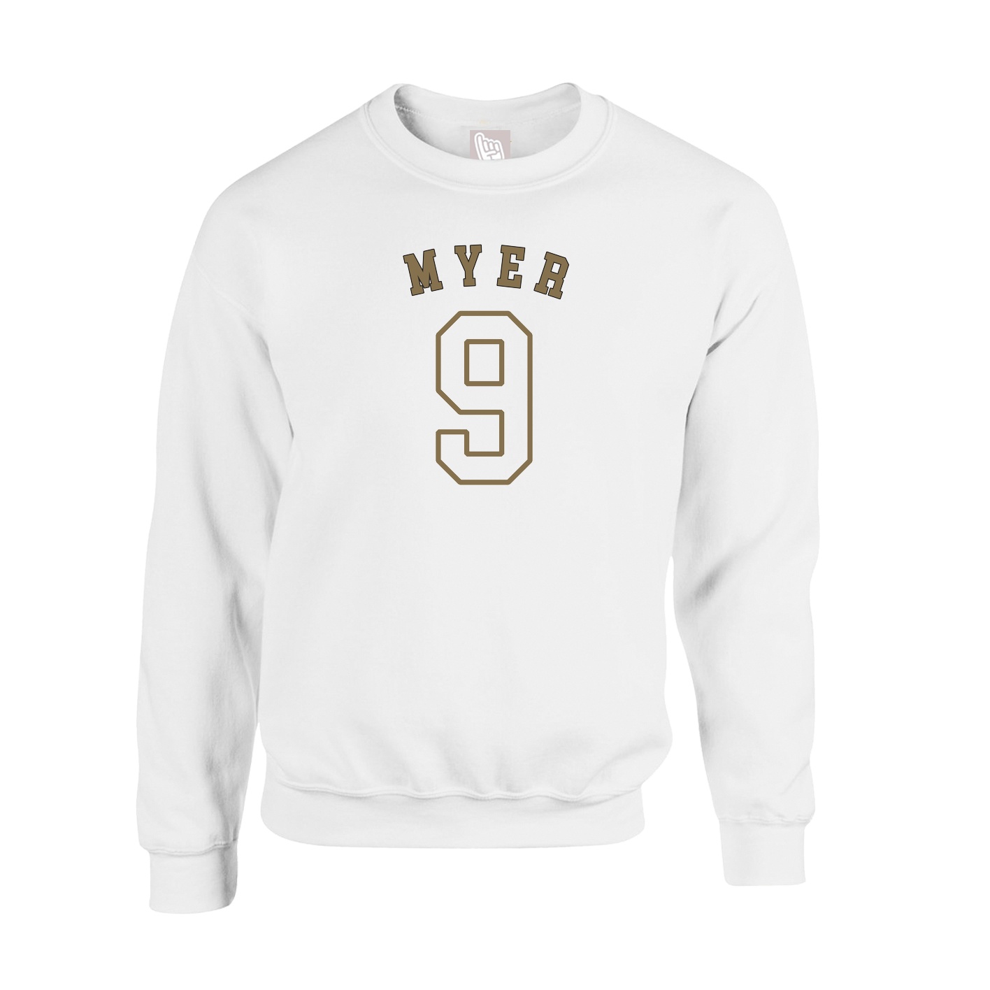 Fleece Crew — Shirsey Arch in White