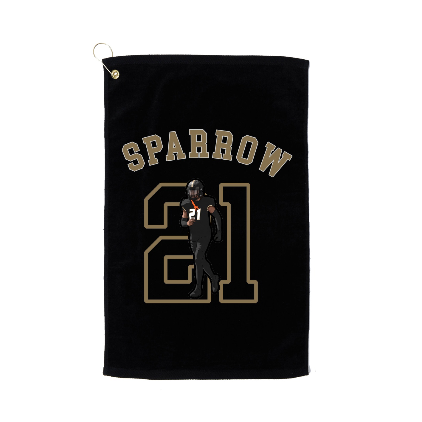 Golf Towel — Shirsey Arch in Black