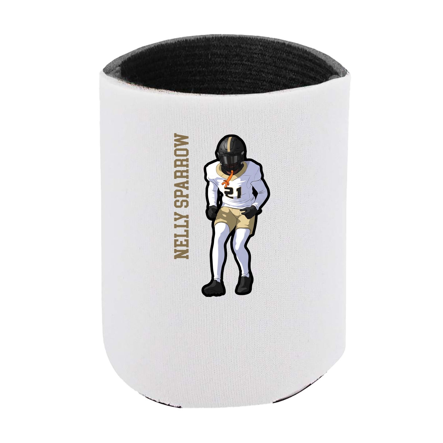 Can Holder — Name Vertical in White